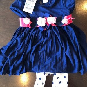 First impressions dress with closed toe stockings